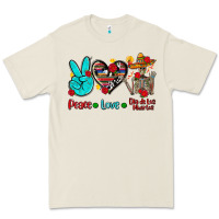 Bone peace love dia de los muertos Premium Tee - AdoDesignShop