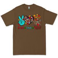 Cacao peace love dia de los muertos Premium Tee - AdoDesignShop