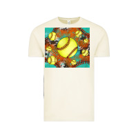 Vintage Arctic softball cowhide turquoise glitter tumbler Vintage Tee - Jasminsmagicworld