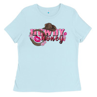 Baby Blue howdy honey valentine's day Ladies Tee - FaDigitalArtStudio