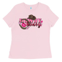 Bubblegum Pink howdy honey valentine's day Ladies Tee - FaDigitalArtStudio