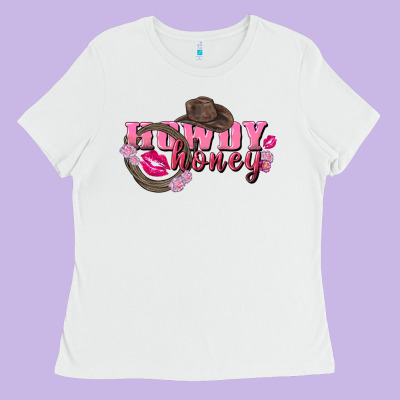 Howdy Honey Valentine's Day Ladies Tee Designed By Fadigitalartstudio