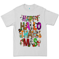 Dove Grey happy hallothankmas Premium Tee - FaDigitalArtStudio