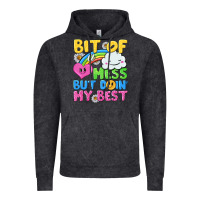 Vintage Black bit of a mess but doin my best Vintage Hoodie - NancyCooperArtShop