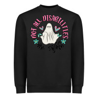 Black not all disabilities are visible Heavyweight Sweatshirt - MaliasSmallBusiness