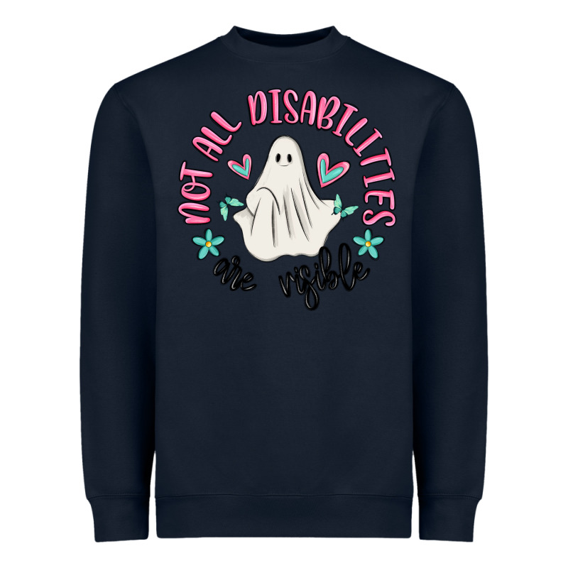 Not All Disabilities Are Visible Heavyweight Sweatshirt by MaliasSmallBusiness | Teevron