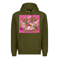 Army Green pigs Premium Hoodie - TumblerDesignByShophia
