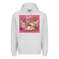 Dove Grey pigs Premium Hoodie - TumblerDesignByShophia