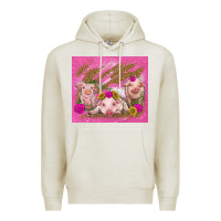 Oatmeal Heather pigs Premium Hoodie - TumblerDesignByShophia