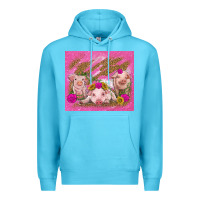 Ocean Blue pigs Premium Hoodie - TumblerDesignByShophia