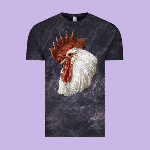 Leghorn Rooster Head Vintage Tee Designed By Lillyallendesigns