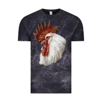 Cloud Black Leghorn Rooster Head Vintage Tee - LillyAllenDesigns