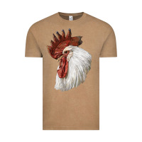 Vintage Coffee Leghorn Rooster Head Vintage Tee - LillyAllenDesigns
