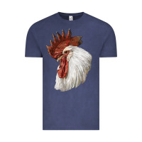 Vintage Denim Leghorn Rooster Head Vintage Tee - LillyAllenDesigns
