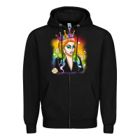 Black drag queen Zipper Hoodie - Artiststas
