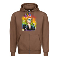 Chestnut drag queen Zipper Hoodie - Artiststas