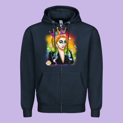 Drag Queen Zipper Hoodie Designed By Artiststas