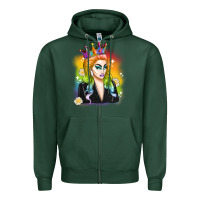 Sports Green drag queen Zipper Hoodie - Artiststas