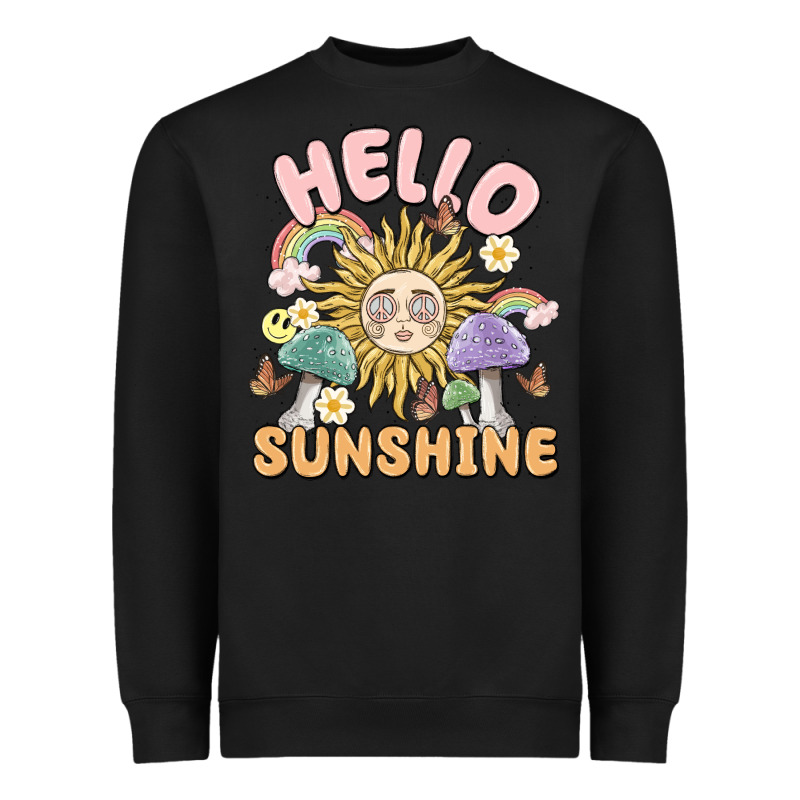 Hello Sunshine Heavyweight Sweatshirt by MaliasSmallBusiness | Teevron