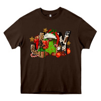 Chocolate Brown joy afro gnomes Heavy Core Tee - FaDigitalArtStudio