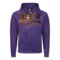 Cloud Purple black educator by popular demand Vintage Hoodie - NancyCooperArtShop