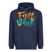 Navy Fall Vibes with Food Heavyweight Hoodie - texasbilliewilder