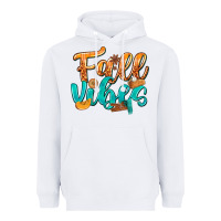 White Fall Vibes with Food Heavyweight Hoodie - texasbilliewilder