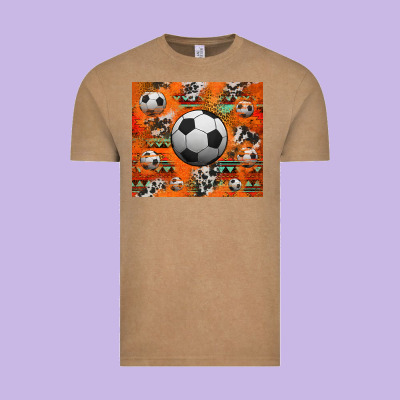 Soccer Aztec Glitter Tumbler Vintage Tee Designed By Jasminsmagicworld
