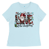 Baby Blue for the love of the christmas Ladies Tee - CowhideDigitalArt