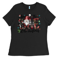 Black for the love of the christmas Ladies Tee - CowhideDigitalArt