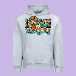 Love Thanksgiving Gobble And Frappe Urban Hoodie Designed By Fadigitalartstudio