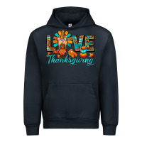 Navy Love Thanksgiving Gobble And Frappe Urban Hoodie - FaDigitalArtStudio