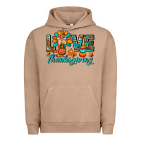 Pigment Burro Love Thanksgiving Gobble And Frappe Urban Hoodie - FaDigitalArtStudio