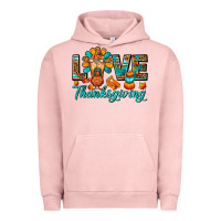 Pigment Salmon Love Thanksgiving Gobble And Frappe Urban Hoodie - FaDigitalArtStudio