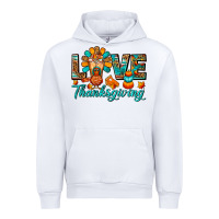 White Love Thanksgiving Gobble And Frappe Urban Hoodie - FaDigitalArtStudio