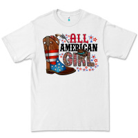 White all american girl Premium Tee - RacoonDesign