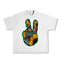 Lunar Rock Aztec Sunflower Peace Sign Urban Heavy Tee - Jasminsmagicworld