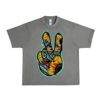 Tornado Aztec Sunflower Peace Sign Urban Heavy Tee - Jasminsmagicworld