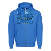 True Royal in april we wear blue for autism awareness Zipper Hoodie - Artiststas