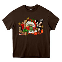 Chocolate Brown joy gnomes Heavy Core Tee - FaDigitalArtStudio