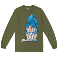 Army Green winter gnome Long Sleeve Tee - JahusDesignShop