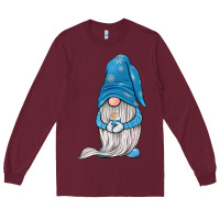 Burgundy winter gnome Long Sleeve Tee - JahusDesignShop