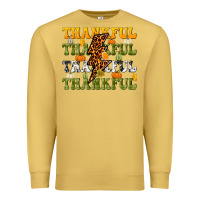 Antique Gold Thankful Thankful Thankful Premium Sweatshirt - NancyCooperArtShop