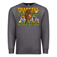 Charcoal Heather Thankful Thankful Thankful Premium Sweatshirt - NancyCooperArtShop