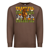 Chestnut Thankful Thankful Thankful Premium Sweatshirt - NancyCooperArtShop
