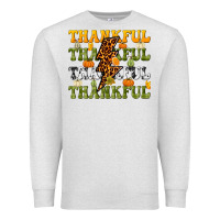 Oatmeal Heather Thankful Thankful Thankful Premium Sweatshirt - NancyCooperArtShop