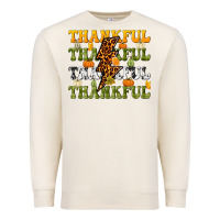 Sandshell Thankful Thankful Thankful Premium Sweatshirt - NancyCooperArtShop