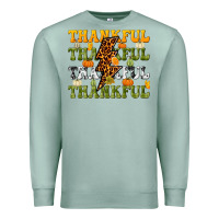 Seafoam Thankful Thankful Thankful Premium Sweatshirt - NancyCooperArtShop
