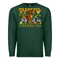 Sports Green Thankful Thankful Thankful Premium Sweatshirt - NancyCooperArtShop