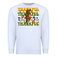 White Thankful Thankful Thankful Premium Sweatshirt - NancyCooperArtShop